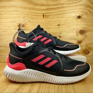 New ADIDAS Size 9 ClimaWarm Bounce Running Marathon Black Pink White Sneakers